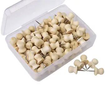 Wood Push Pins,Decorative Thumb Tacks Used on Cork Boards or Maps, Pack of 100PCS Wood color
Wood Push Pins,Decorative Thumb Tacks Used on Cork Boards or Maps, Pack of 100PCS Wood color