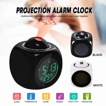 1Pcs Multifunction Digital LCD Projection Temp Display Alarm Clock Voice Talking Prompt Thermometer Snooze Function Desk Clocks
1Pcs Multifunction Digital LCD Projection Temp Display Alarm Clock Voice Talking Prompt Thermometer Snooze Function Desk Clocks
