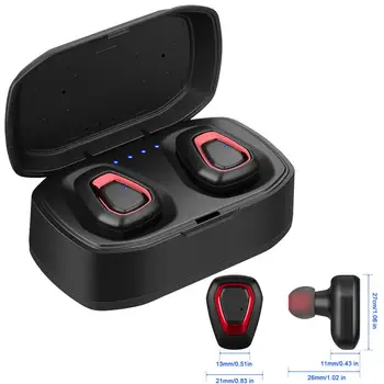 TWS Wireless Bluetooth Earbuds Headset Stereo Earphones with Charging Box Handsfree Calling for IOS Android Smartphones
TWS Wireless Bluetooth Earbuds Headset Stereo Earphones with Charging Box Handsfree Calling for IOS Android Smartphones