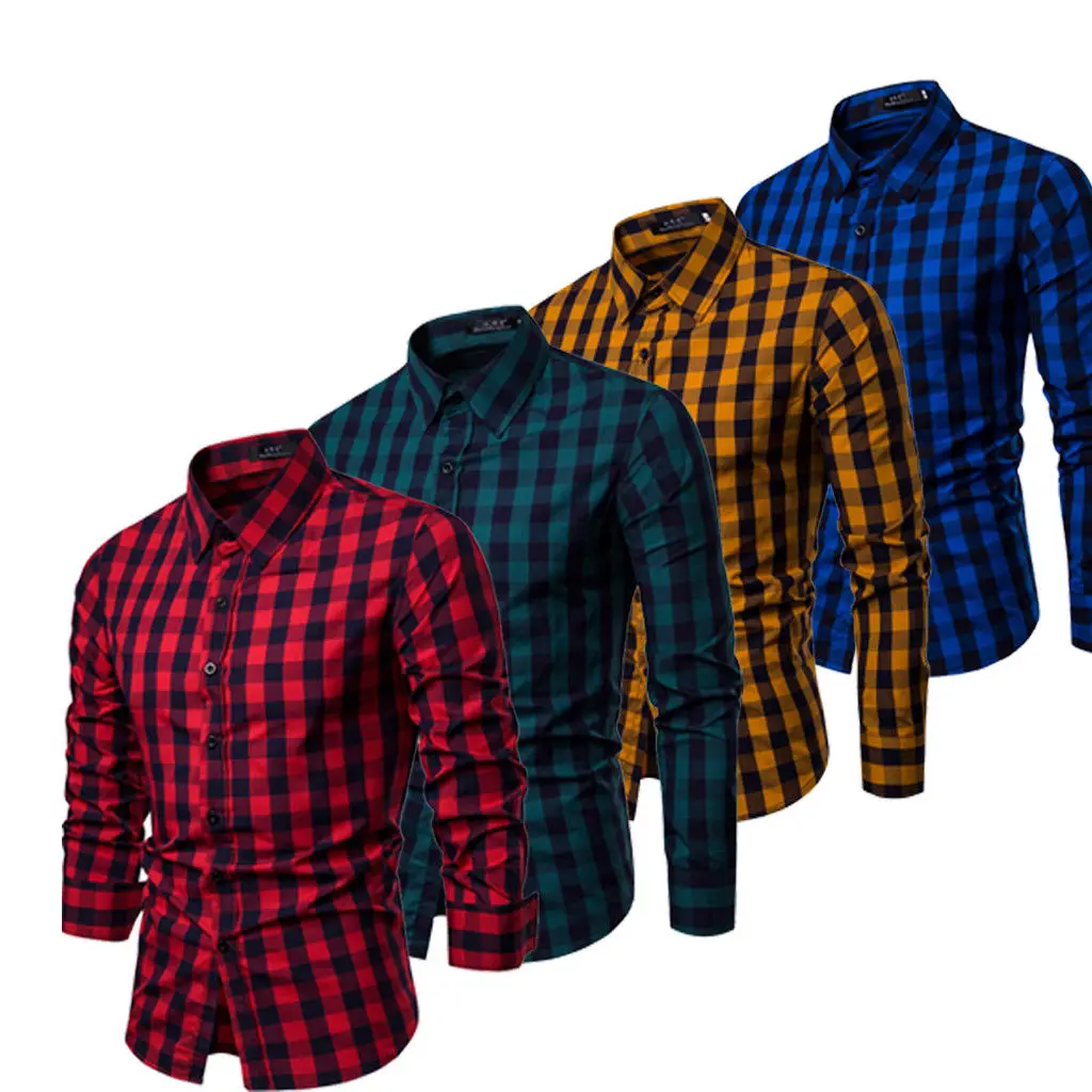 2019 New Style Fashion Hot Luxury Men Slim Fit Dress Shirts Long Sleeve Stylish Formal Casual Plaid Top
2019 New Style Fashion Hot Luxury Men Slim Fit Dress Shirts Long Sleeve Stylish Formal Casual Plaid Top