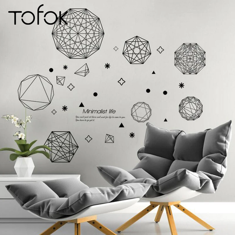 Tofok Cartoon Polygon Geometry Wall Sticker Nordic Concise Style Living Room Vestibule Study Art Mural Decals Office Decor
Tofok Cartoon Polygon Geometry Wall Sticker Nordic Concise Style Living Room Vestibule Study Art Mural Decals Office Decor