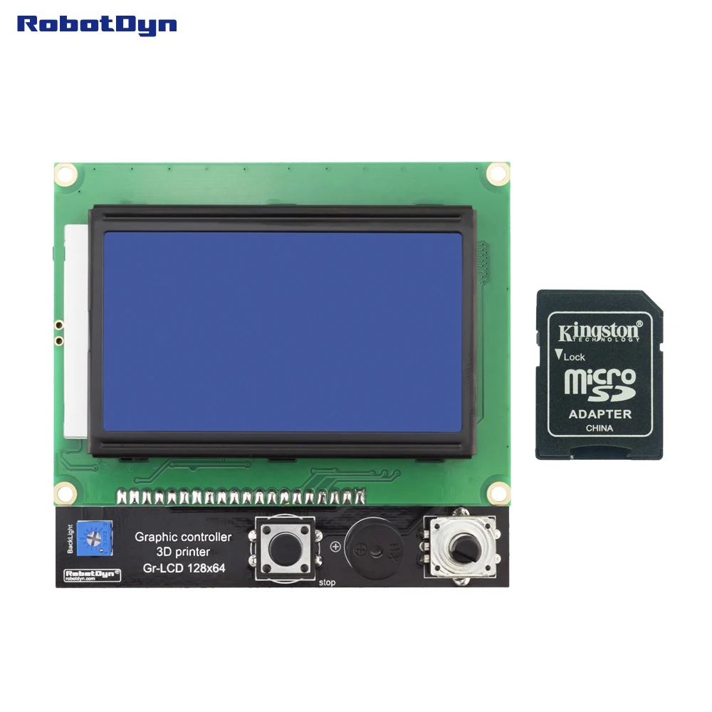 Дисплей для 3D-принтера Smart Controller RAMPS 1 4 графический ЖК-дисплей 128x64 кардридер SD и