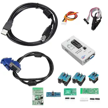 RT809F LCD Display EPROM FLASH VGA ISP AVR Programmer Clip + 7 Adapter Socket Industrial Computer Programmer Accessories Kit
RT809F LCD Display EPROM FLASH VGA ISP AVR Programmer Clip + 7 Adapter Socket Industrial Computer Programmer Accessories Kit