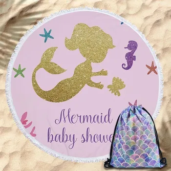 1 Piece Summer Big Round Beach Towel With Drawstring Backpack 150cm Cartoon Mermaid Microfiber Beach Towels Mat Birthday Gift
1 Piece Summer Big Round Beach Towel With Drawstring Backpack 150cm Cartoon Mermaid Microfiber Beach Towels Mat Birthday Gift