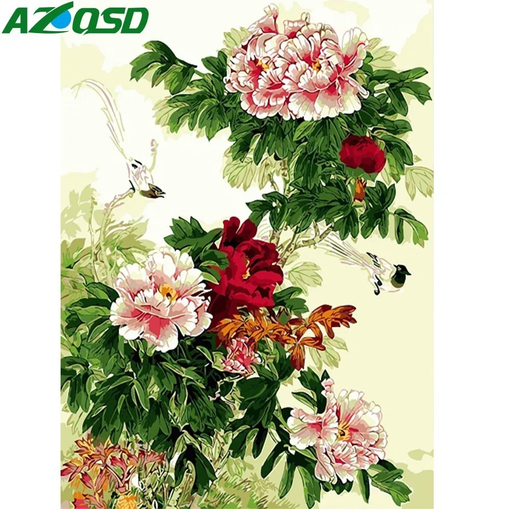 AZQSD Oil Painting By Numbers Paint Subshrubby Peony Flower Canvas Picture Hand Painted Oil Painting Home Decoration SZYH6238
AZQSD Oil Painting By Numbers Paint Subshrubby Peony Flower Canvas Picture Hand Painted Oil Painting Home Decoration SZYH6238