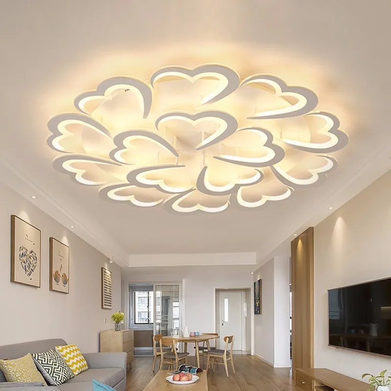 Modern LED Ceiling Lights For Living Room White Acrylic Plafon Lamp Home Bedroom Lighting Fixtures With Remote Control Lustre
Modern LED Ceiling Lights For Living Room White Acrylic Plafon Lamp Home Bedroom Lighting Fixtures With Remote Control Lustre