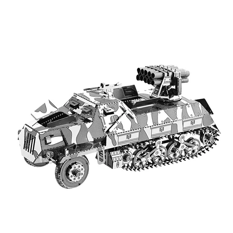 Half Track Rocket Launcher 3D Metal Puzzles Model Kits Laser Cut Assemble Jigsaw Adult Gifts Toys Military Collection Home Decor
Half Track Rocket Launcher 3D Metal Puzzles Model Kits Laser Cut Assemble Jigsaw Adult Gifts Toys Military Collection Home Decor
