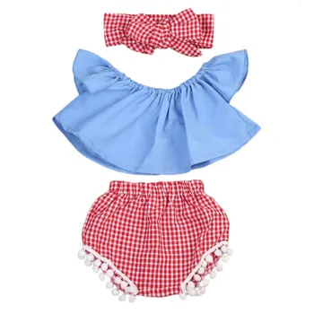 0-24M Cute Newborn Baby Girl Off shoulder Tank Tops Tassel Ball Shorts Bloomers Headband 3PCS Baby Clothing Set
0-24M Cute Newborn Baby Girl Off shoulder Tank Tops Tassel Ball Shorts Bloomers Headband 3PCS Baby Clothing Set
