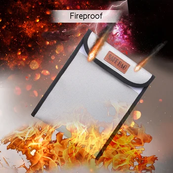 15 * 11inch Fireproof Document Bag Holder Pouch Non-Itchy Silicone Coated Office Fire & Water Resistant File Folder Safe Storage
15 * 11inch Fireproof Document Bag Holder Pouch Non-Itchy Silicone Coated Office Fire & Water Resistant File Folder Safe Storage