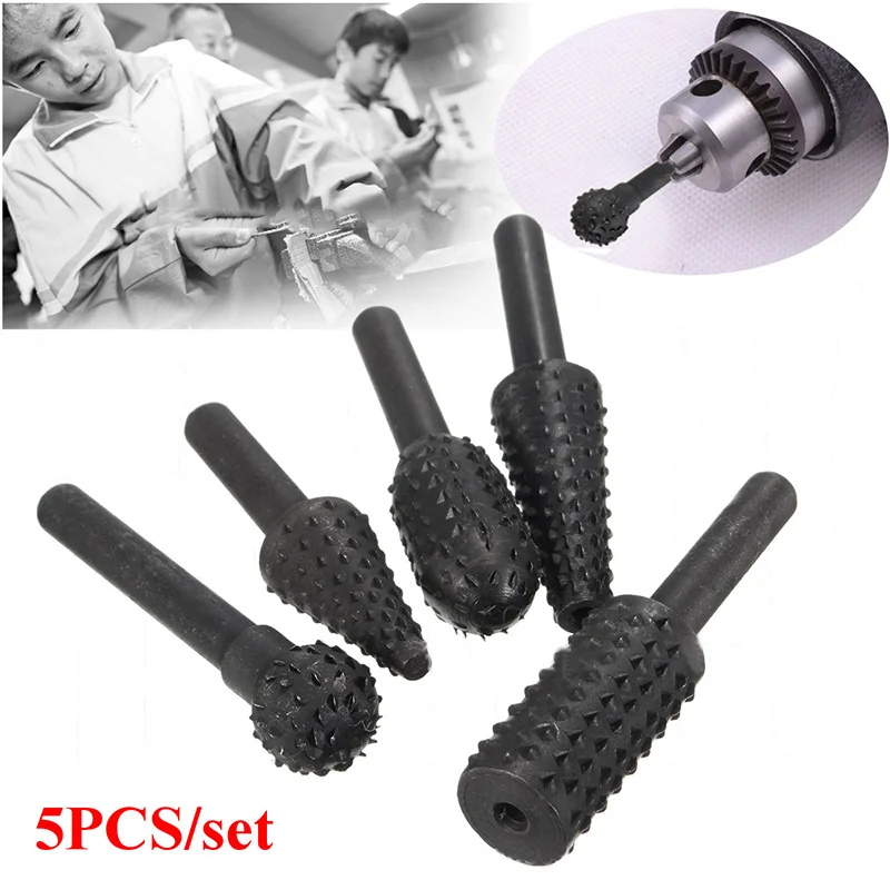 5pcs Steel Rotary Rasp File 1/4" Shank Rotary Craft Files Rasp Burrs Wood Bits Grinding Power Woodworking Hand Tool
5pcs Steel Rotary Rasp File 1/4" Shank Rotary Craft Files Rasp Burrs Wood Bits Grinding Power Woodworking Hand Tool