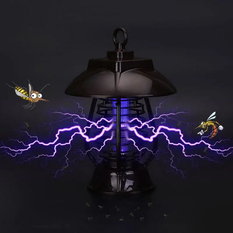 

WINOMO Electronic Bug Zapper Electronic Solar Powered Insect Bugs Pest Killer Light Killer Lamp Garden Fly Trap Mosquito Traps