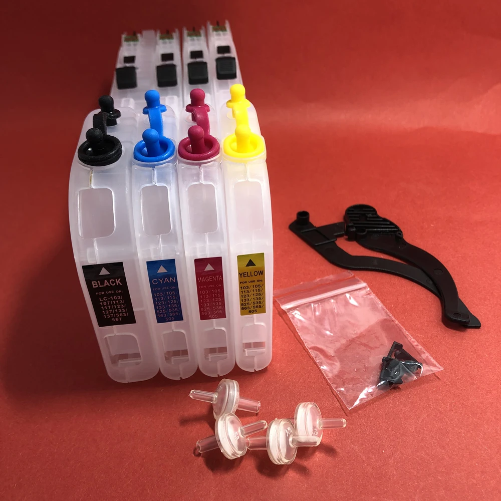 YOTAT Long Refill ink cartridge LC103 LC101 for Brother MFC-J4410DW MFC-J4510DW MFC-J4610DW MFC-J4710DW MFC-J6520DW MFC-J285DW
YOTAT Long Refill ink cartridge LC103 LC101 for Brother MFC-J4410DW MFC-J4510DW MFC-J4610DW MFC-J4710DW MFC-J6520DW MFC-J285DW