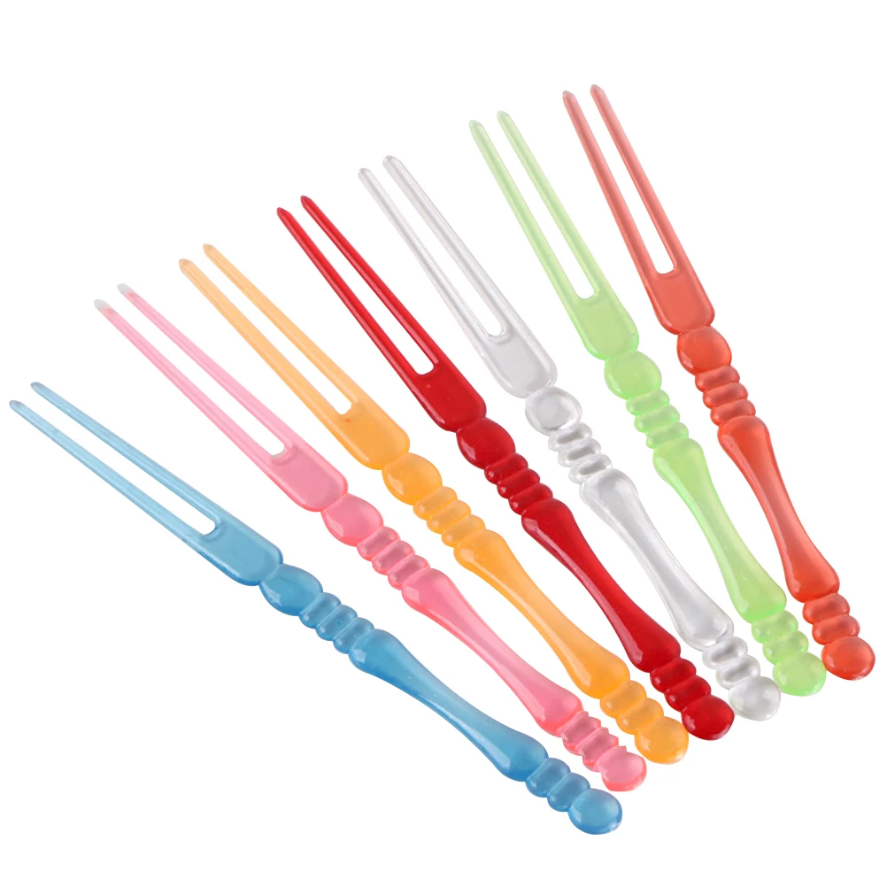 80Pcs/Pack Colorful Plastic Food Fruit Picks Disposable Cupcake Forks Appetizer Picks Cocktail Party Supplies
80Pcs/Pack Colorful Plastic Food Fruit Picks Disposable Cupcake Forks Appetizer Picks Cocktail Party Supplies