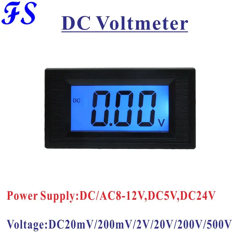 YB5135D LCD Digital DC Voltmeter DC 20mV 200mV 2V 20V 200V 500V Voltage Meter Power Supply DC 5V 24V DC/AC8-12V Volt Panel Meter
YB5135D LCD Digital DC Voltmeter DC 20mV 200mV 2V 20V 200V 500V Voltage Meter Power Supply DC 5V 24V DC/AC8-12V Volt Panel Meter