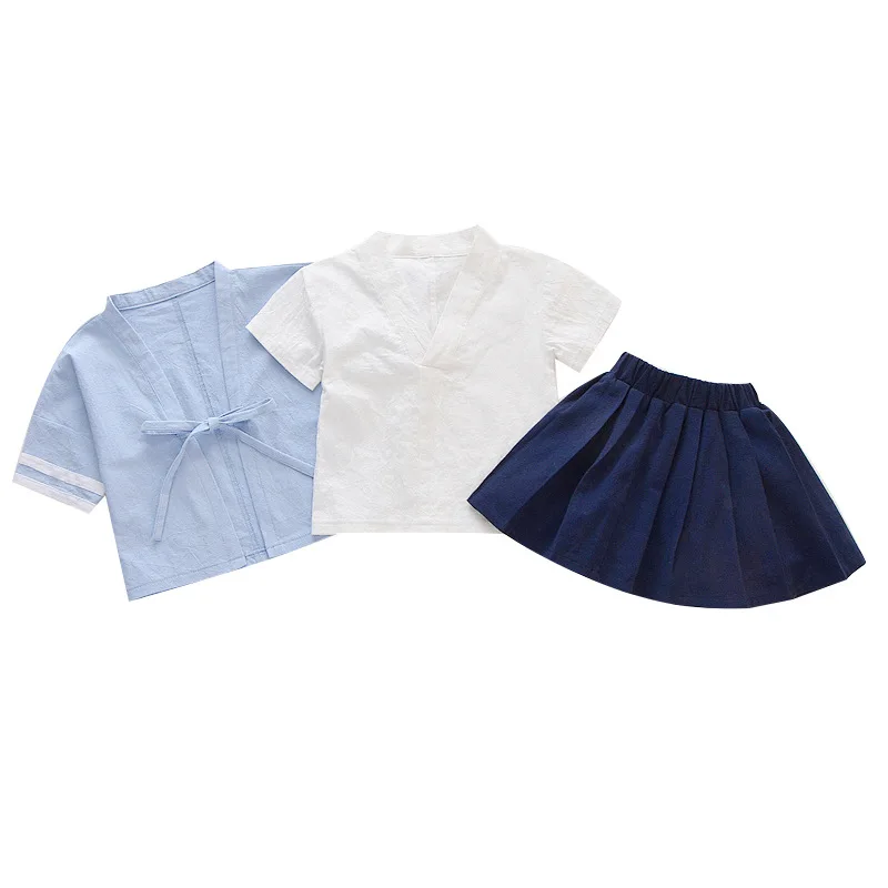 2 - 10 yrs kids long sleeve china tang hanfu children traditional ancient folk costume summer clothes coat+pants+vest 3pcs sets
2 - 10 yrs kids long sleeve china tang hanfu children traditional ancient folk costume summer clothes coat+pants+vest 3pcs sets