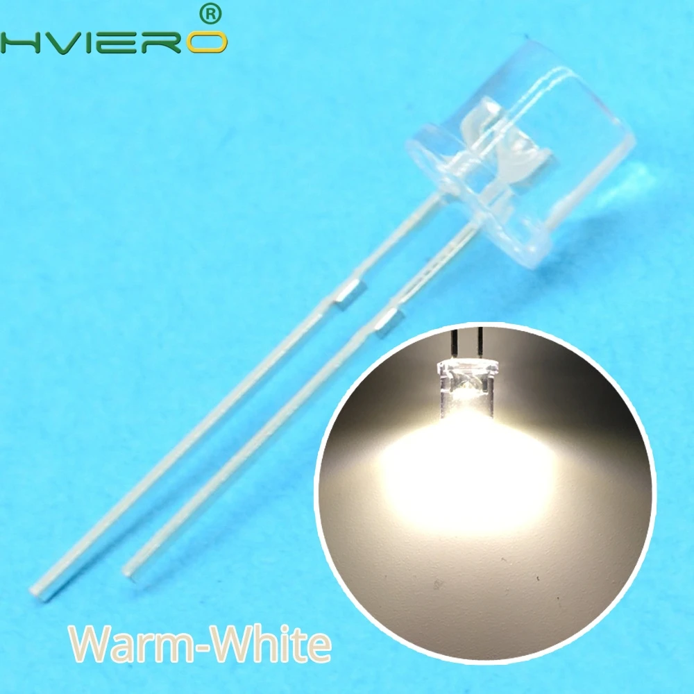 100pcs 5mm Flat top Warm white Wide Angle Light lamp LED ultra bright bulbs emitting diode F5mm Free shipping
100pcs 5mm Flat top Warm white Wide Angle Light lamp LED ultra bright bulbs emitting diode F5mm Free shipping