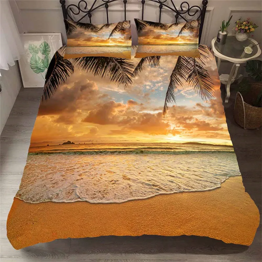 Bedding Set 3D Printed Duvet Cover Bed Set Beach Coconut Tree Home Textiles for Adults Bedclothes with Pillowcase #HL31
Bedding Set 3D Printed Duvet Cover Bed Set Beach Coconut Tree Home Textiles for Adults Bedclothes with Pillowcase #HL31
