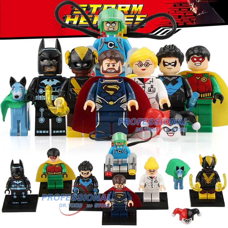 DR.TONG Single Sale Super Heroes OverGirl Deadshot Penguin Joker Heat Wave Vibe Legoing Building Blocks Toys Children Gift X0198
DR.TONG Single Sale Super Heroes OverGirl Deadshot Penguin Joker Heat Wave Vibe Legoing Building Blocks Toys Children Gift X0198