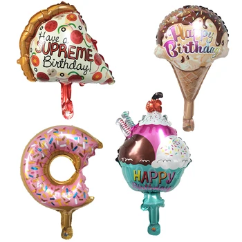 50pcs/lot Mini Pizza Donut Ice Cream Foil Balloons Happy Birthday Party Decoration Baby Shower Baby Years Balloons Kids Toys
50pcs/lot Mini Pizza Donut Ice Cream Foil Balloons Happy Birthday Party Decoration Baby Shower Baby Years Balloons Kids Toys