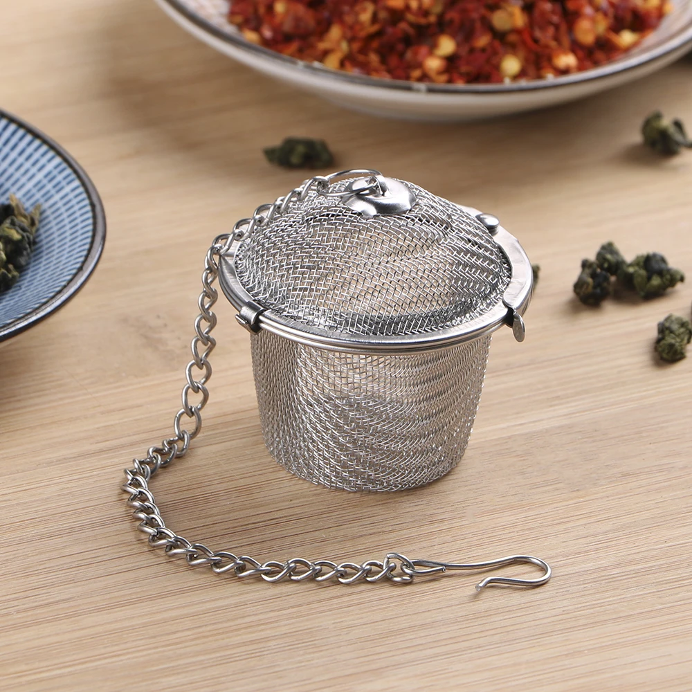 Reusable Stainless Steel Teakettle Locking Tea Filter Seasoning Ball Multifunction Mesh Herbal Ball Tea Spice Strainer
Reusable Stainless Steel Teakettle Locking Tea Filter Seasoning Ball Multifunction Mesh Herbal Ball Tea Spice Strainer
