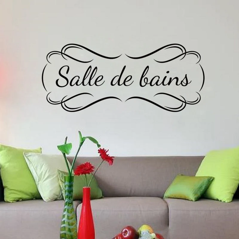 Creative French Bathroom DIY Proverbs Wall Stickers Home Decoration Decals Coolroom Toilet Waterproof Wallpapers
Creative French Bathroom DIY Proverbs Wall Stickers Home Decoration Decals Coolroom Toilet Waterproof Wallpapers