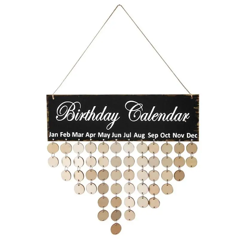 Vintage Wooden Calendar Round Plates Wall Hanging Calendar DIY Sign Special Date Birthday Reminder Board Home Decor Dropshipping
Vintage Wooden Calendar Round Plates Wall Hanging Calendar DIY Sign Special Date Birthday Reminder Board Home Decor Dropshipping