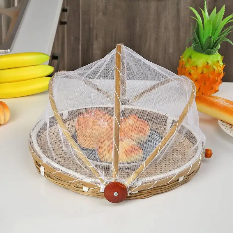 Handmade Storage Baskets Woven Foldable Bug Proof Gauze Food Fruit Bread Dustproof Cover Wicker Rattan Laundry Organizer
Handmade Storage Baskets Woven Foldable Bug Proof Gauze Food Fruit Bread Dustproof Cover Wicker Rattan Laundry Organizer