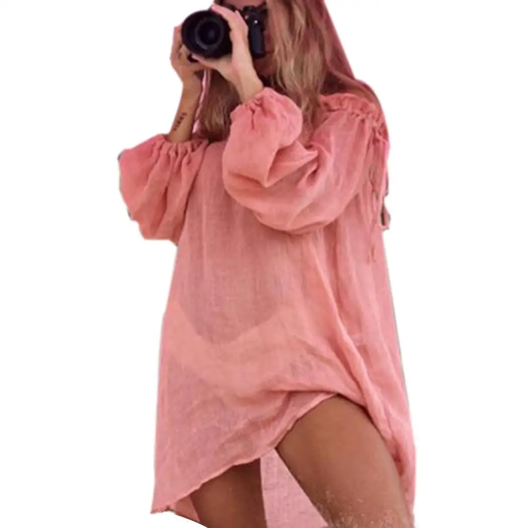 Women Solid Slash Neck Long Sleeve Casual Loose Drawstring Above Knee Summer Casual Off Shoulder Cover Up Top
Women Solid Slash Neck Long Sleeve Casual Loose Drawstring Above Knee Summer Casual Off Shoulder Cover Up Top