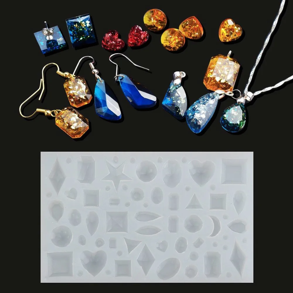 Many Kinds Of Diamonds Stars Rounds Jewerly Shape DIY Ear Studs Pendant Epoxy Fondant 3D Silicone Mold Baking Tool
Many Kinds Of Diamonds Stars Rounds Jewerly Shape DIY Ear Studs Pendant Epoxy Fondant 3D Silicone Mold Baking Tool