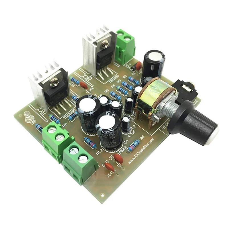 TDA2030A DC12V Amplifier Board 15W+15W Dual-channel Track Stereo Module 12V Audio Hifi Module Stereo Amplifier AMP Board DIY Kit
TDA2030A DC12V Amplifier Board 15W+15W Dual-channel Track Stereo Module 12V Audio Hifi Module Stereo Amplifier AMP Board DIY Kit