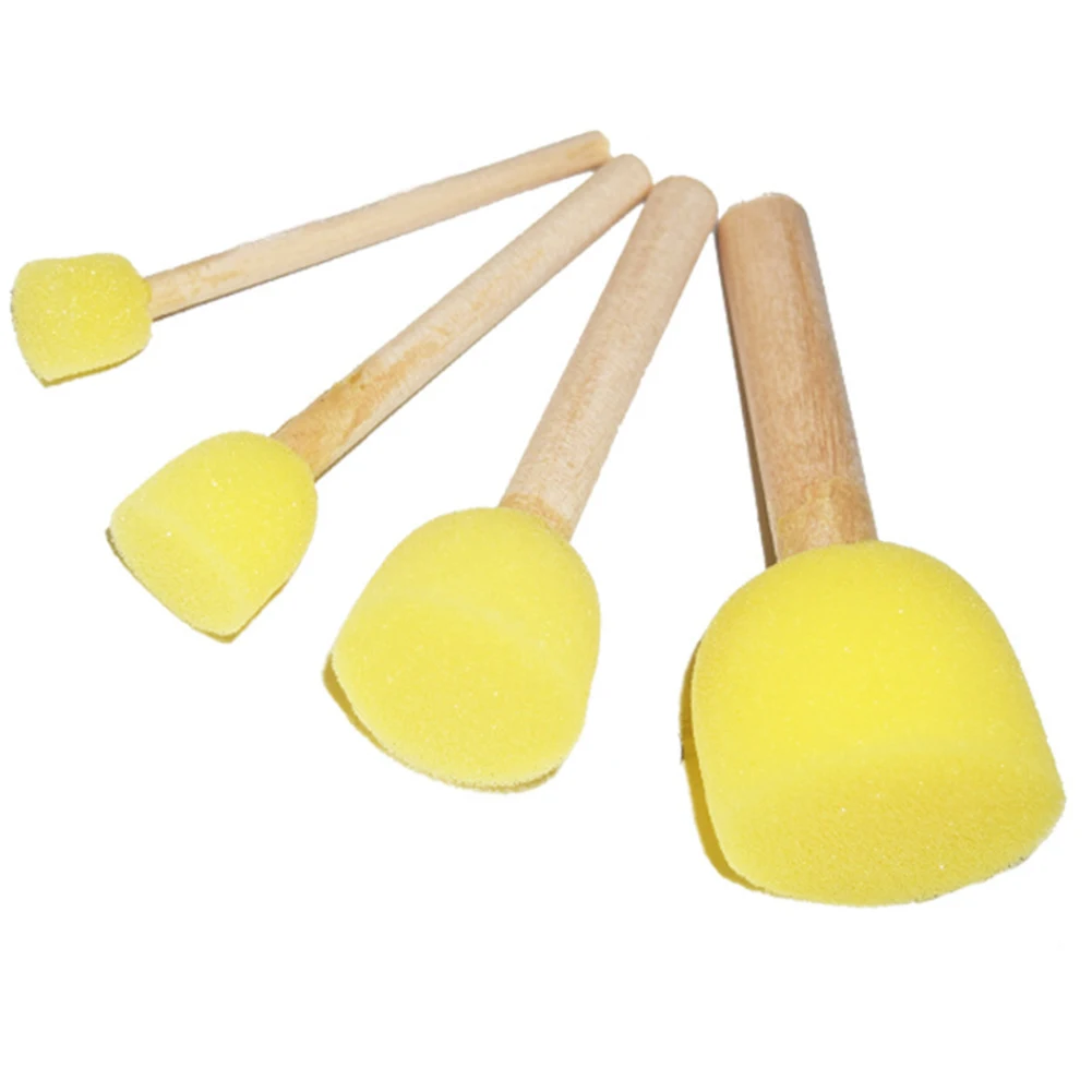 4 Pcs Wood Handles Painting Round Paint Brush Toys Sponge Drawing Gift For Children Graffiti
4 Pcs Wood Handles Painting Round Paint Brush Toys Sponge Drawing Gift For Children Graffiti