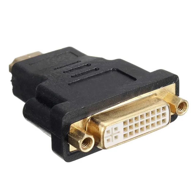 

Onsale 1pc HDMI To DVI Adapters Black Converter HDMI 19Pin Male To DVI 24+5 Female Converters Adapter For PS3 HDTV Video Player