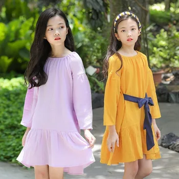 Summer 2020 Infant Girl Party Dress Clothing Kids Cotton Yellow Purple Long Sleeve Bow Princess Dresses Girls Clothing
Summer 2020 Infant Girl Party Dress Clothing Kids Cotton Yellow Purple Long Sleeve Bow Princess Dresses Girls Clothing