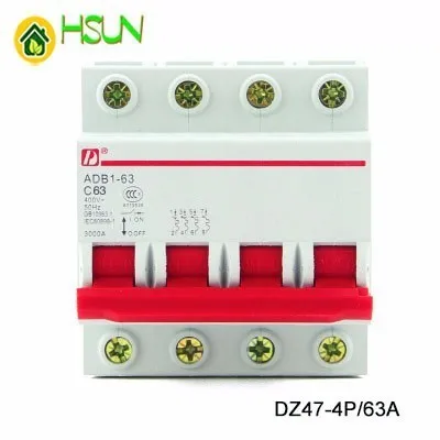 STYHOMSUN DZ47 -63 /4P Small-sized Circuit Breaker C63A High Quality Atmosphere Switch with over current protection
STYHOMSUN DZ47 -63 /4P Small-sized Circuit Breaker C63A High Quality Atmosphere Switch with over current protection