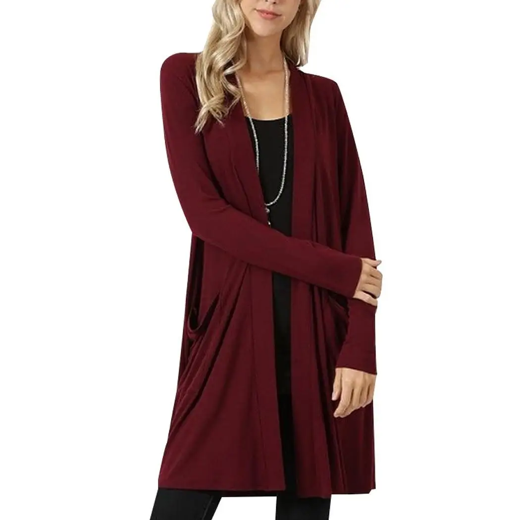Women Casual Fashion Long Sleeve Solid Loose Above Knee Natural Waist Cardigan Top Knit Coat None Pockets
Women Casual Fashion Long Sleeve Solid Loose Above Knee Natural Waist Cardigan Top Knit Coat None Pockets