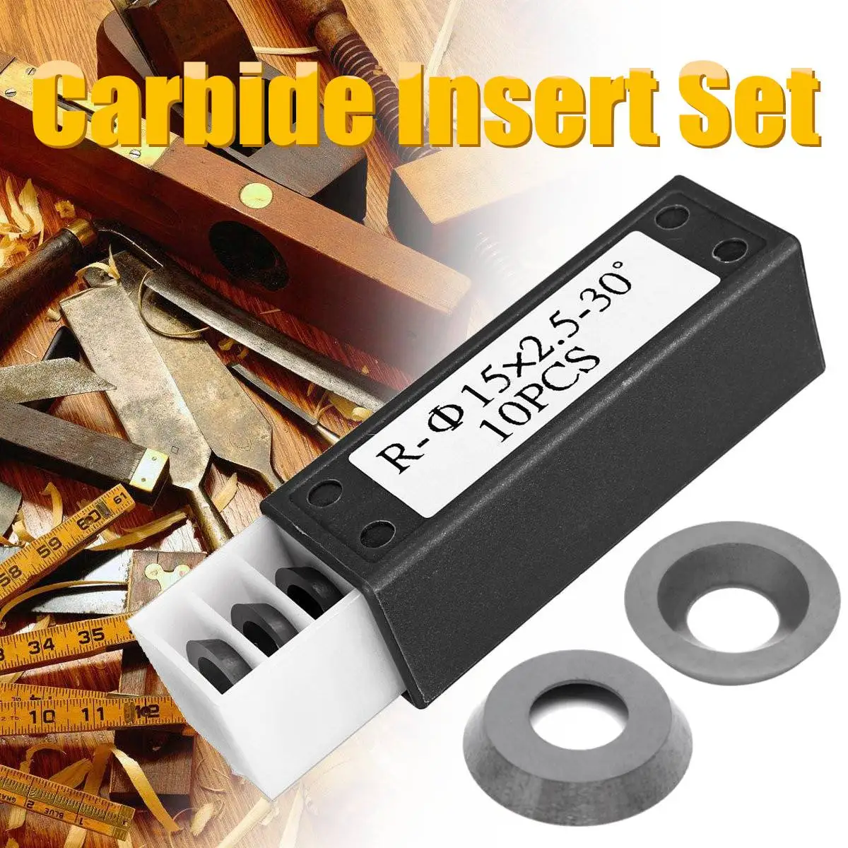 10Pcs/Set 15mm Round Radius Carbide Insert Replace Cutter For Wood Turning Tools Lathe Turning Kit Machine Accessories
10Pcs/Set 15mm Round Radius Carbide Insert Replace Cutter For Wood Turning Tools Lathe Turning Kit Machine Accessories