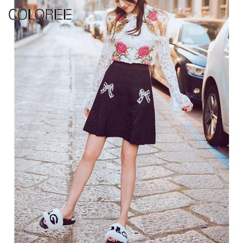 COLOREE High Quality Runway Designer Women Chic Blouse 2019 Summer White Fashion Flower Embroidered Flare Sleeve Lace Blouse
COLOREE High Quality Runway Designer Women Chic Blouse 2019 Summer White Fashion Flower Embroidered Flare Sleeve Lace Blouse