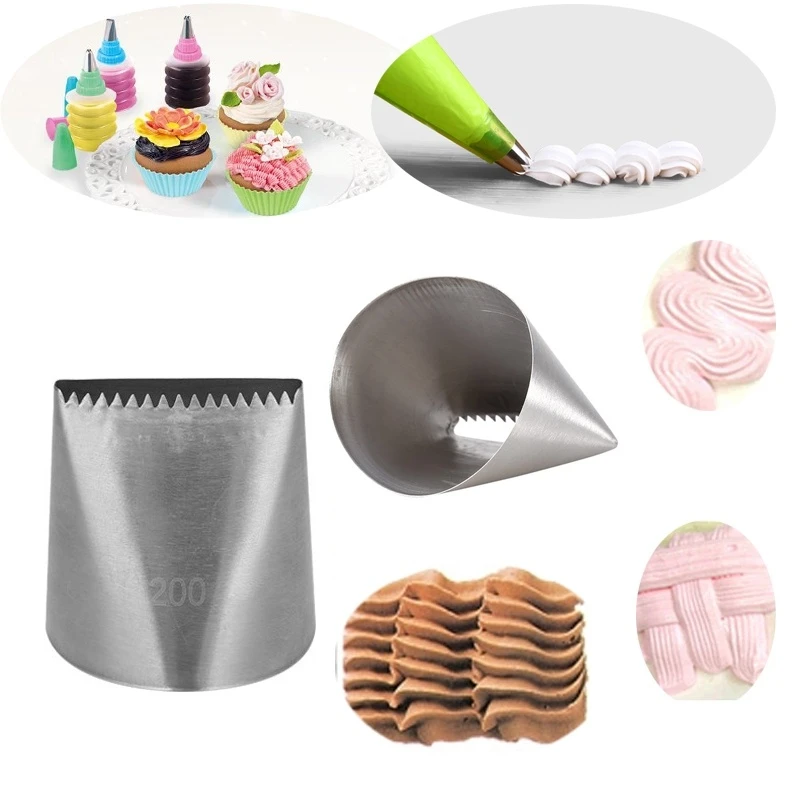 Extra Large Stainless Steel Nozzle Icing Piping Nozzles Cream Cake Decorating Pastry Tip Fondant Cake Tools Baking Accessoire
Extra Large Stainless Steel Nozzle Icing Piping Nozzles Cream Cake Decorating Pastry Tip Fondant Cake Tools Baking Accessoire