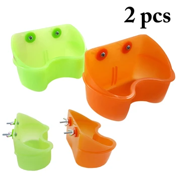 2pcs Plastic Bird Feeder Cup 2 Grids Hanging Cup Bird Cage Cup Food Water Bowl Pet Feeder for Parrots Hamsters Dropshipping
2pcs Plastic Bird Feeder Cup 2 Grids Hanging Cup Bird Cage Cup Food Water Bowl Pet Feeder for Parrots Hamsters Dropshipping
