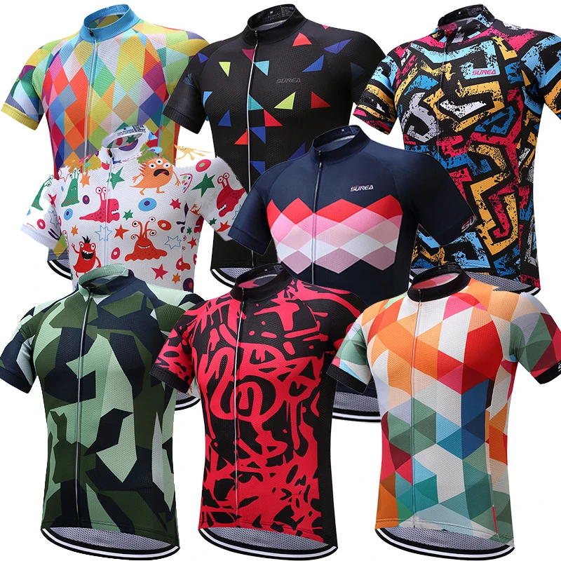 SUREA Team Cycling Jersey/ Short Sleeve Breathable Cycling Jersey 2019/ Polyester Cycling Jersey Men Quick Dry MTB Riding Wear
SUREA Team Cycling Jersey/ Short Sleeve Breathable Cycling Jersey 2019/ Polyester Cycling Jersey Men Quick Dry MTB Riding Wear