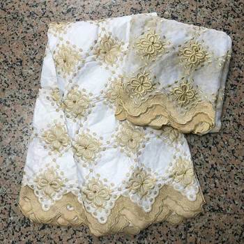 White gold Bazin riche getzner 2019 African beaded Bazin jacquard brocade fabric with french tulle chiffon scarf (5+2yards/lot)
White gold Bazin riche getzner 2019 African beaded Bazin jacquard brocade fabric with french tulle chiffon scarf (5+2yards/lot)