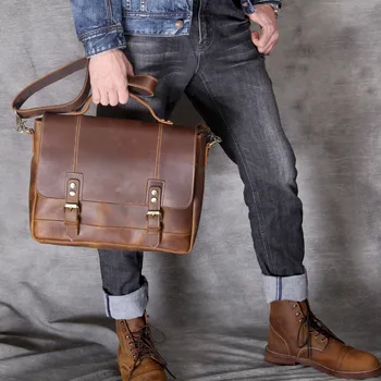 2019 New Crazy horse genuine leather men bags briefcases handbag shoulder crossbody bag men messenger bags leather laptop bag
2019 New Crazy horse genuine leather men bags briefcases handbag shoulder crossbody bag men messenger bags leather laptop bag