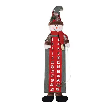 Christmas Countdown Calendar Christmas Fabric Snowman Hanging Ornament Advent Calendar Door Home Office Decoration 23x90cm
Christmas Countdown Calendar Christmas Fabric Snowman Hanging Ornament Advent Calendar Door Home Office Decoration 23x90cm