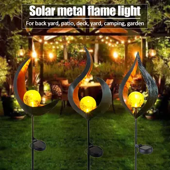 Newest Soalr Flame Light Solar Powered Metal LED Garden Light Outdoor Flame Effect Feature Lawn Ornament Warm white light set
Newest Soalr Flame Light Solar Powered Metal LED Garden Light Outdoor Flame Effect Feature Lawn Ornament Warm white light set
