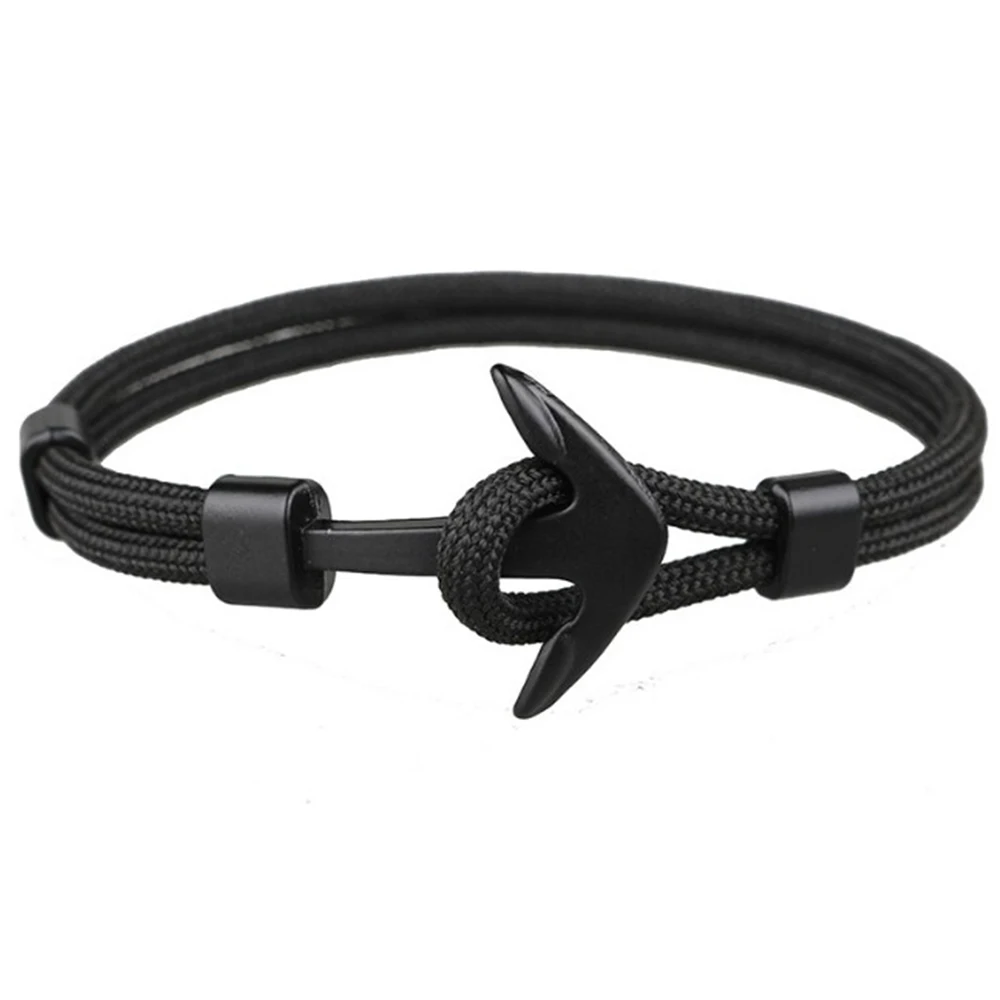 2018 New Fashion Black Color Bracelets Men Charm Survival Rope Chain Bracelet Male Wrap Metal Sport Hooks
2018 New Fashion Black Color Bracelets Men Charm Survival Rope Chain Bracelet Male Wrap Metal Sport Hooks