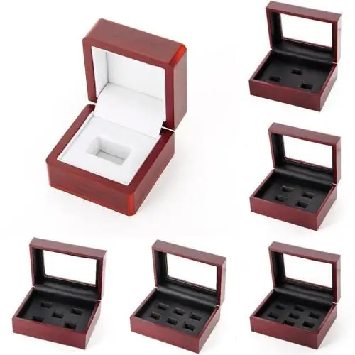 Hot Wooden Display Box for World Series Cup Championship Ring 1 3 4 5 Holes Storage Box
Hot Wooden Display Box for World Series Cup Championship Ring 1 3 4 5 Holes Storage Box