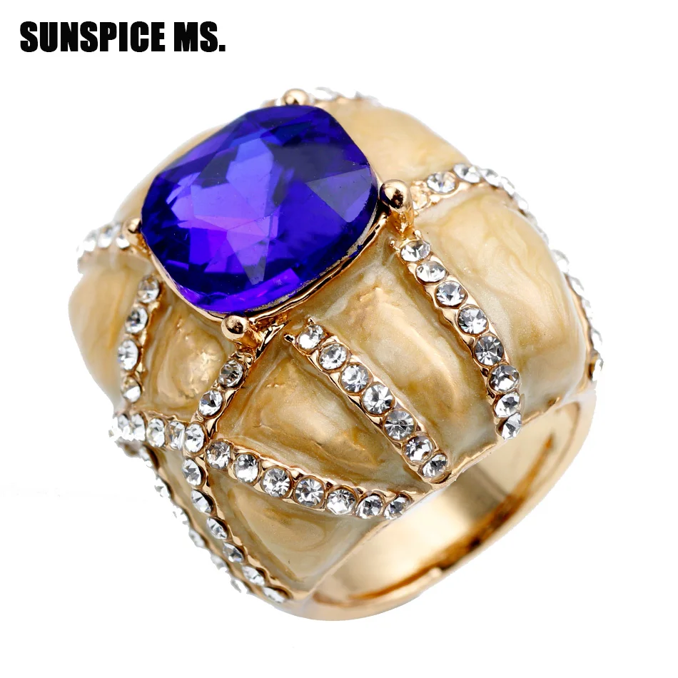 Unique Turkish Big Ring Dubai Fashion Gold Enamel Rings For Women Red Glass Stone White Crystal Mosaic Vintage wedding Jewelry
Unique Turkish Big Ring Dubai Fashion Gold Enamel Rings For Women Red Glass Stone White Crystal Mosaic Vintage wedding Jewelry