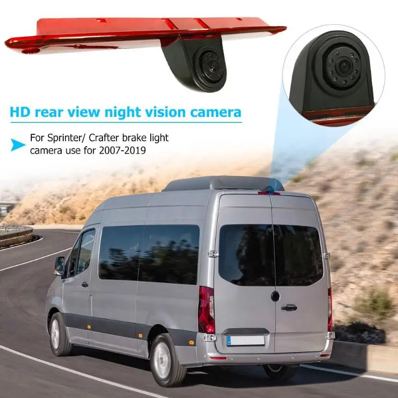 IR Night Vision Reversing Parking Camera LED 3rd Stop Brake Light IP68 Waterproof for Sprinter Crafter Vehicle Camera
IR Night Vision Reversing Parking Camera LED 3rd Stop Brake Light IP68 Waterproof for Sprinter Crafter Vehicle Camera