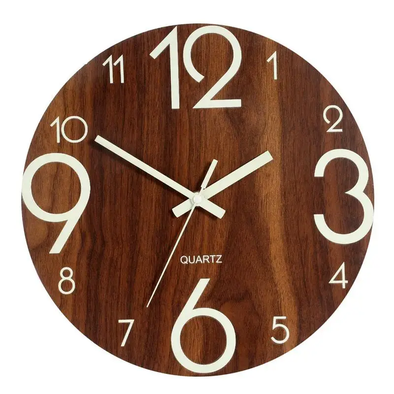 Luminous Wall Clock,12 Inch Wooden Silent Non-Ticking Kitchen Wall Clocks With Night Lights For Indoor/Outdoor Living Room Bed
Luminous Wall Clock,12 Inch Wooden Silent Non-Ticking Kitchen Wall Clocks With Night Lights For Indoor/Outdoor Living Room Bed