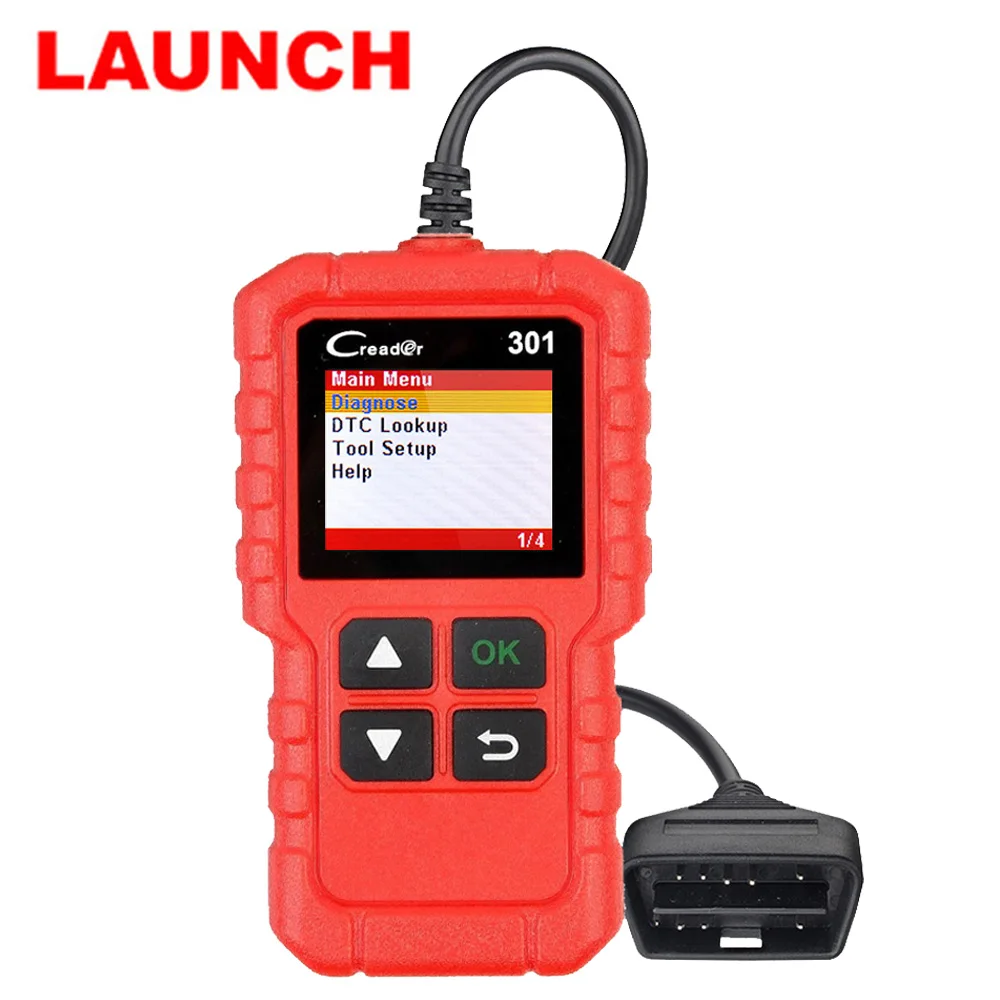 LAUNCH X431 Code Reader Creader 301 Full OBDII/EOBD Auto Diagnostic Tool Graph Datastreamg DIY Scanner CR3001 Creader V+ VI
LAUNCH X431 Code Reader Creader 301 Full OBDII/EOBD Auto Diagnostic Tool Graph Datastreamg DIY Scanner CR3001 Creader V+ VI